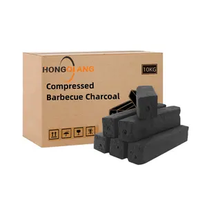 HongQiang Barbecue Charcoal Bamboo Powder Raw Material Factory Coal Eco-Friendly High Value Heating Cooking