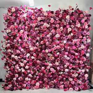 Ramo de Damas de Honor SPR, Pared de Flores de Rosas Terminadas de 8 pies x 8 pies <span class=keywords><strong>para</strong></span> Bodas, Fiestas de Cumpleaños, Hoteles, Hogar, Baby Shower, Bar - Product Image 1