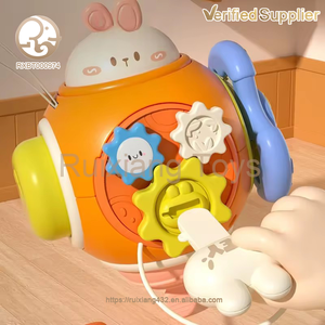 Fourniture d'usine <span class=keywords><strong>Puzzle</strong></span> dessin animé lapin occupé <span class=keywords><strong>main</strong></span> attraper balle bébé saisir sens formation éducation précoce Spin jouet - Product Image 3