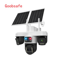 Caméra PTZ solaire 8MP étanche avec zoom de vision nocturne 10x-20x et capteur d'imagerie CMOS à mémoire cloud