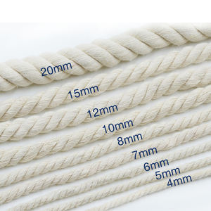 10 मिमी पुनर्नवीनीकरण मोटी कार्बनिक 100% कपास रस्सी 6 मिमी - Product Image 2