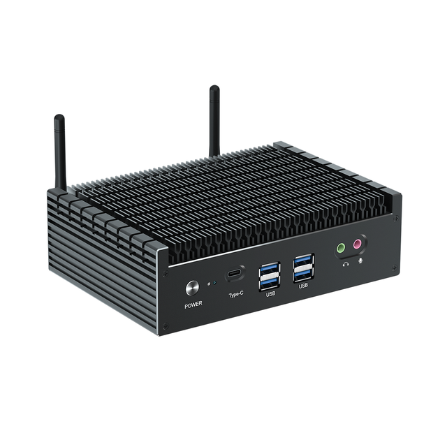 12th Gen Intel i7 Small Form Factor Win 11 PCIe 4.0 Dual 2.5G LAN Thunderbolt 4 Fanless Mini PC Dual 2.5G LAN for Industrial US