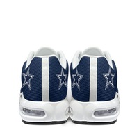Chaussures de sport personnalisées avec logo de designer pour hommes, respirantes, en cuir, avec coussin d'air, pour le basketball, la course, le tennis, style Dallas Cowboys