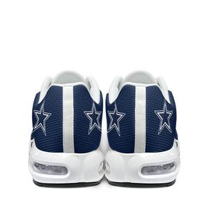 Chaussures de sport personnalisées avec logo de designer pour hommes, respirantes, en cuir, avec coussin d'air, pour le basketball, la course, le tennis, style Dallas Cowboys - Product Image 4