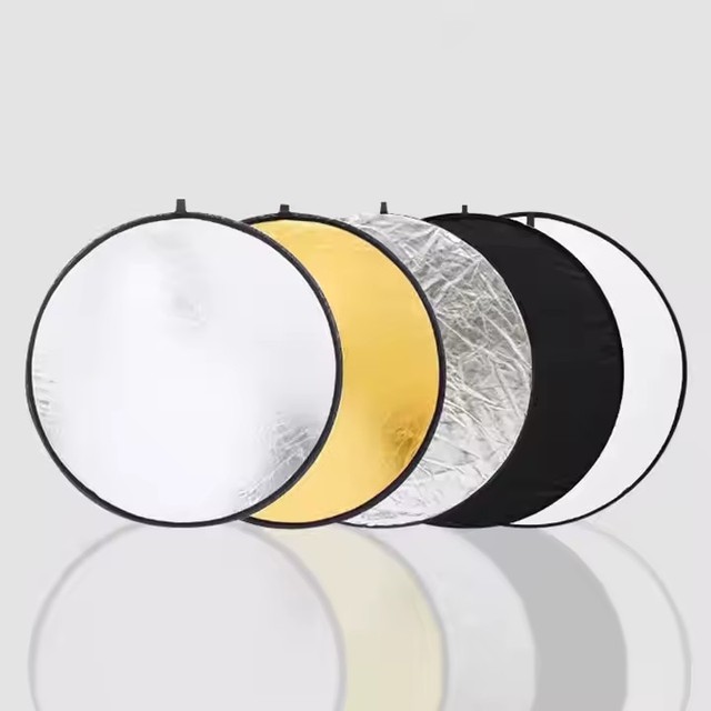 60cm 5 in 1 Photography Studio Collapsible Photo Reflector, 5 Colors Translucent for Photo Video Studio