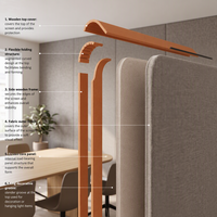 Panneau acoustique en polyester en forme de U pour l'absorption acoustique des panneaux acoustiques