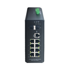 <span class=keywords><strong>Switch</strong></span> <span class=keywords><strong>Ethernet</strong></span> Industriale Gestito Layer 2 a 8 Porte Gigabit <span class=keywords><strong>PoE</strong></span>+++ 802.3bt 60W 90W con Montaggio su Guida DIN e 2 Porte SFP da 1Gb ad Alta Potenza - Product Image 1