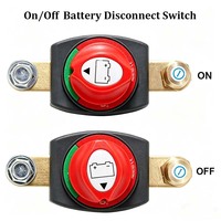 Interrupteur Rotatif Étanche DC 12V 24V 48V avec Bornes pour Bateau Marin, Camping-car, Camion, Coupe-Circuit, Interrupteur de Batterie