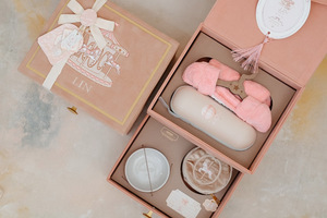 Magnetic Flip Lid Trunk <strong>Box</strong> for Gifting Baby Shower Custom <strong>Ceramic</strong> Bowls Full Moon Gift <strong>Box</strong> Drawer Storage Keepsake Clothing Set - Product Image 4