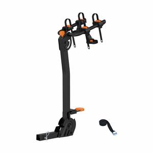 Support de vélo pliable en acier CBR09-21H pour 2 vélos, fixation au crochet de remorquage, pour vélos électriques, rangement pour SUV, camion, voiture, fourgonnette - Product Image 6