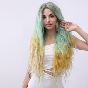 Nouvelle Explosion T-Forme Dentelle Instantanée Cheveux Bouclés Ondulés Vague De Corps avec Vague D'eau Chimique Fibres De Soie Coiffe SM9310 - Product Image 5