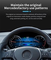 Panel Instrumen Digital Cluster Dashboard Carplay Cruise Control Parkir Otomatis untuk Mercedes Benz E Class W212 2009-2016