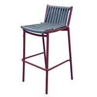 Chaises de bar d'extérieur en rotin PE tressé, design moderne, avec cadre en aluminium, pour table de bar complète, plusieurs modèles disponibles