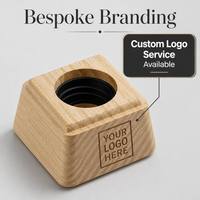 Capuchon de parfum en bois de frêne de qualité supérieure avec logo personnalisé et doublure protectrice, couvercle en bois sur mesure pour diffuseur à bâtonnets et flacons d'huiles essentielles