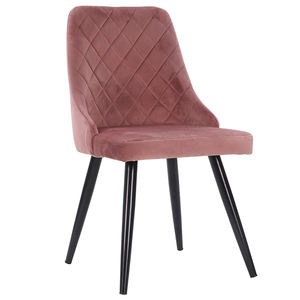 Mẫu Miễn Phí Thép Không Gỉ Pu 6 Cao Backed Luxury Tím Trắng Pháp Sơn Rắn Gỗ Gụ Ghế Ăn Cho Phòng Ăn - Product Image 1