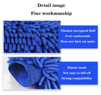 Gants de lavage de voiture en microfibre très vendus, haute puissance de nettoyage, sans peluches, séchage rapide et durables.