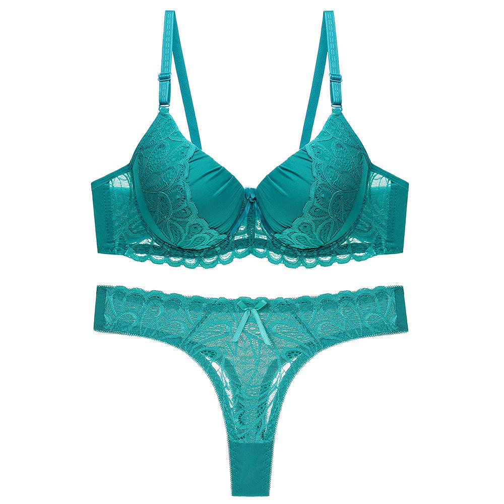 Wholesale Sexy Large Size Bra Set Lace Gather Cross-border Clothing Plus Size Bra Set for Woman