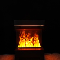 Cheminée électrique autoportante en métal de 50 cm, au meilleur prix de gros, réglable et personnalisable, avec effet de flamme LED 3D et vapeur d'eau, pour usage hôtelier