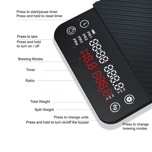 Cân điện tử pha cà phê thông minh khuyến mãi <span class=keywords><strong>2025</strong></span>, cân thực phẩm với mặt silicon, 4 chế độ, cân cà phê nhà bếp - Product Image 4