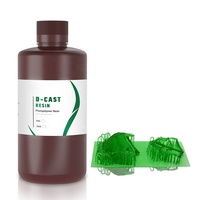 Resin Cetak Gigi 3D Mudah Dicetak Warna Hijau Kemurnian 99% untuk Printer 3D DLP LCD SLA Penyusutan Rendah Pengerasan UV 2-12 detik