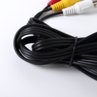 Câble RCA vers 3 RCA, adaptateur audio jack 3,5 mm, câble vidéo auxiliaire AV, adapté pour lecteur DVD, enregistreur, Hi-Fi, magnétoscope, téléviseur, stéréo