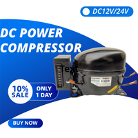 Compresseur de réfrigération hermétique QDZH43G DC 12V/24V R134a pour réfrigérateur/congélateur de voiture