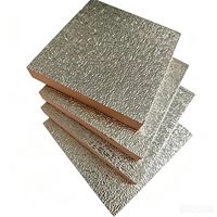 Feuille d'aluminium rectangulaire laminée double face |   Utilisation en milieu hospitalier et scolaire, bonne adhérence pour les panneaux composites d'isolation