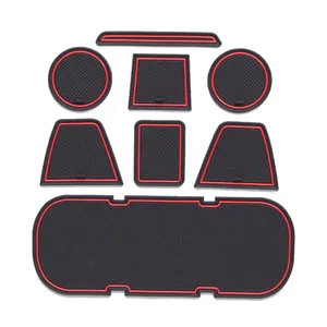 SMABEE Gate Slot Cup Pad for TOYOTA 86 Subaru BRZ 2012 - 2020 Accessories Cup Holder Anti-Slip Mat Car Sticker Rubber Coaster