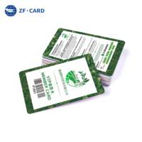 PVC 85,5*54mm 256k FM 24C256 RFID NFC 125kHz QR-Code Wasserdichter Mini-Tag Mitgliedskarte 1k für Geschäftszwecke Mitarbeiter-Zugangskarte