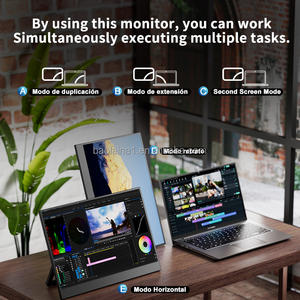 14 אינץ 60hz צג משחקים ניידים צג fhd 1080p ips hdr <span class=keywords><strong>10</strong></span> מסך 4ms תגובה מובנה רמקול עבור mac ps5 עבור מסך מגע - Product Image 4