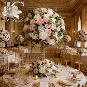 Boule florale artificielle en soie OLERAY pour photomaton, décoration de mariage pour zone photo événementielle - Product Image 1