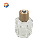 50 ml 120ml couvercle noir spécial hexagone aromathérapie verre diffuseur bouteilles diffuseur de parfum