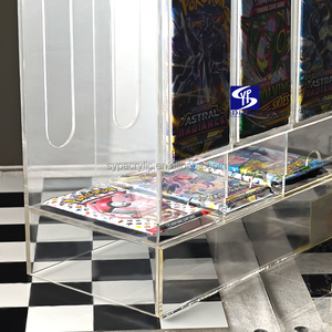 Distributeur de boosters Pokémon SYP à <span class=keywords><strong>3</strong></span> emplacements, en acrylique ultra-transparent, anti-chute, avec design empilable - Product Image 4