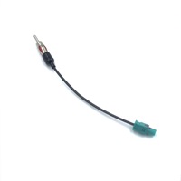 LEAD Autoradio Fakra-Stecker auf DIN-Stecker RG174 10cm Antennenadapterkabel FM AM Antennenkabelbaum für Telekommunikation Stereo