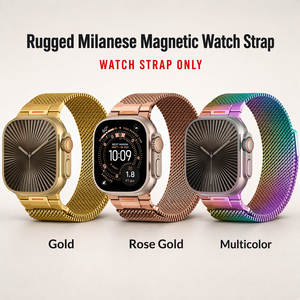 สายนาฬิกาข้อมือ Upro Rugged Stainless Steel Milanese Loop สำหรับ Apple Watch Series 11 พร้อมตัวล็อคแม่เหล็ก ปรับขนาดได้ - Product Image 2
