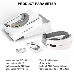 Lunettes de massage intelligentes portables en silicone à quatre modes pour le soin des yeux ST-209 - Product Image 6