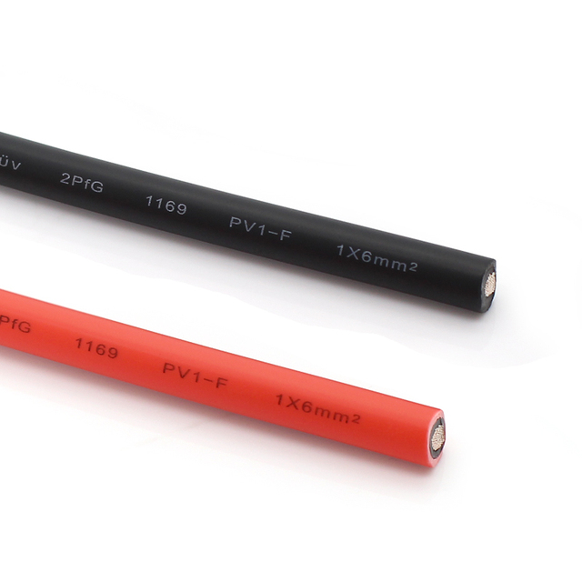 Owire Durable Outdoor PV Cable for for 1000V 4mm/6mm UV Weather Resistant for Solar Panel Arrays Photovoltaic Systems