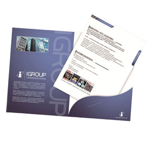 Cartelle di presentazione in carta per documenti con stampa Logo personalizzata cartelle di <span class=keywords><strong>File</strong></span> <span class=keywords><strong>A4</strong></span> con tasche - Product Image 5