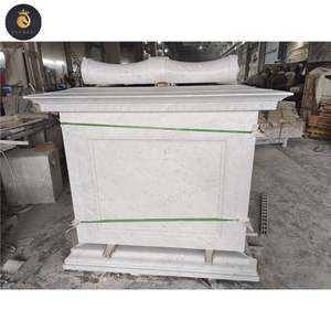 EV diseño personalizado Cararra mármol blanco suministros funerarios lujo tallado a mano ataúd polaco ataúd directo de los fabricantes - Product Image 6