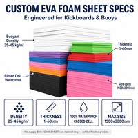 Feuille de mousse EVA haute densité, matière première pour les fabricants d'équipements de natation, découpe, moulage, antidérapante, durable, densité 25-45 kg/m³