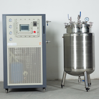 Réservoir agitateur de liquide noir en acier inoxydable, capacité de 30 l, 150l à 1000l, agitation technique, Extraction de liquide