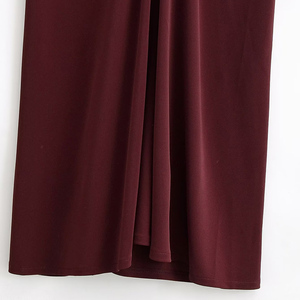 PB&ZA Femme 2026 Nouvelle <span class=keywords><strong>Robe</strong></span> Midi <span class=keywords><strong>Corset</strong></span> Chic et Tendance Coupe Slim Vintage Élégante Sans Manches Plissée <span class=keywords><strong>Robe</strong></span> Mujer - Product Image 4
