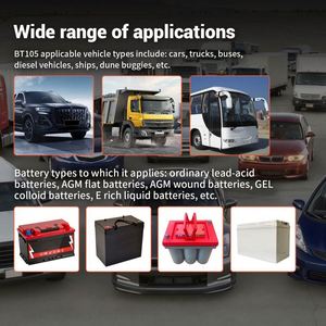 เครื่องทดสอบแบตเตอรี่รถยนต์ JDIAG BT105 OBD2 6V 12V 24V 100-2000 CCA 2Ah-220Ah ตรวจจับระบบแบตเตอรี่ วิเคราะห์แบตเตอรี่รถยนต์ - Product Image 6