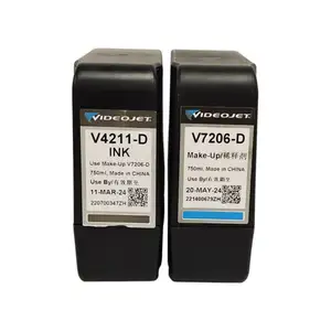 Videojet V410-D 7206 Cij Inkjet yazıcı mürekkebi kullanım Videojet mürekkep kartuşu V410 D Videojet makyaj kartuşu