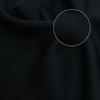 Tela coreana negra Nida al por mayor para abayas, vestidos formales de mujer, hijabs de verano, textil Marvijet Fursan, muestra gratuita.
