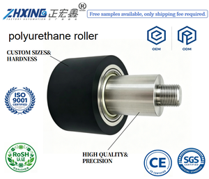Customized PU-coated Wheels for Automated Equipment; Available in Stock With Fast Delivery Times High Wear Resistance Provides L - Product Image 1