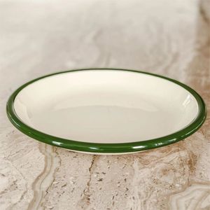 Offre spéciale <span class=keywords><strong>pas</strong></span> <span class=keywords><strong>cher</strong></span> prix de qualité alimentaire logo personnalisé coloré forme ronde en fonte acier poids émail <span class=keywords><strong>assiette</strong></span> <span class=keywords><strong>plate</strong></span> en porcelaine - Product Image 3