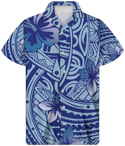 Camicia da <span class=keywords><strong>uomo</strong></span> polinesiana Dropship stampa top hawaiano estate <span class=keywords><strong>abbigliamento</strong></span> di grandi dimensioni camicia da <span class=keywords><strong>uomo</strong></span> <span class=keywords><strong>casual</strong></span> camicie da <span class=keywords><strong>uomo</strong></span> slim stile hawaii - Product Image 1
