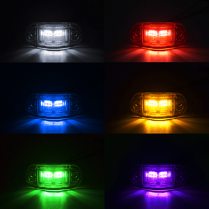 Luz LED Compacta para Camiones, Luz Lateral de Señalización, Multicolor, 2 LED, 12-24V, Luz Lateral de Advertencia de Tráfico - Product Image 5
