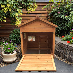 SDR025 Maison <span class=keywords><strong>pour</strong></span> animaux de compagnie de luxe écologique de grande taille <span class=keywords><strong>pour</strong></span> lapin, caille et canard avec nichoir, cage en bois résistante aux intempéries <span class=keywords><strong>pour</strong></span> utilisation en extérieur - Product Image 3